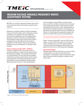 Medium Voltage Variable Frequency Drives Acceptance Testing