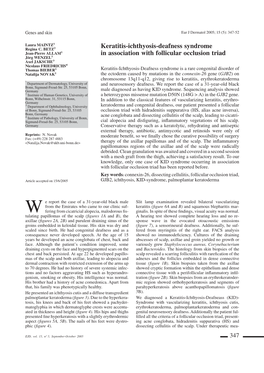 Keratitis-Ichthyosis-Deafness Syndrome in Association With