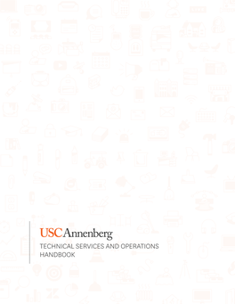Technical Services and Operations Handbook