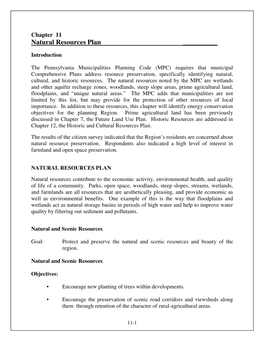 Natural Resources Plan ______