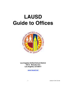 LAUSD Guide to Offices