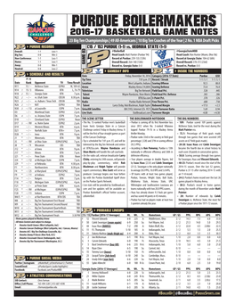161118 Purdue Game Notes.Indd