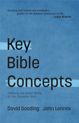 Key Bible Concepts Defining the Basic Terms of the Christian Faith