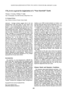 Earth, Atmospheric, and Planetary Physics