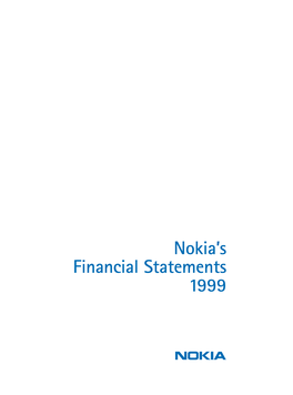 Nokia's Financial Statements 1999