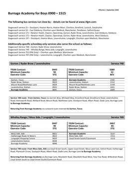 School Bus Services in Manchester