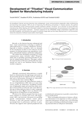 “Tvcation” Visual Communication System for Manufacturing Industry