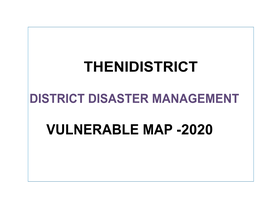 Thenidistrict Vulnerable Map -2020