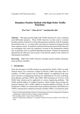 Boundary Particle Method with High-Order Trefftz Functions