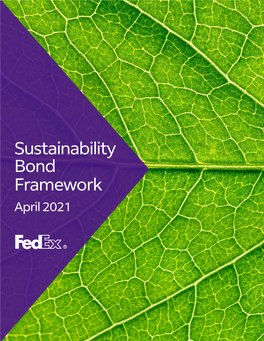 Sustainability Bond Framework