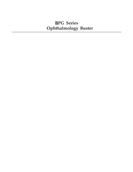 PG Series Ophthalmology Buster