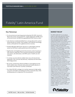 Fidelity® Latin America Fund