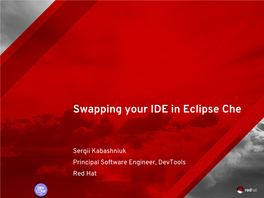 Swapping Your IDE in Eclipse Che
