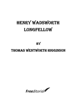 Henry Wadsworth Longfellow