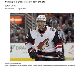 Making the Grade As a Student-Athlete | Education | Thesuburban.Com