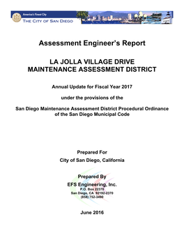 La Jolla Village Drive Maintenance Assessment District