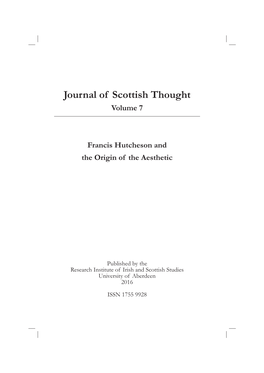 Journal of Scottish Thought Volume 7