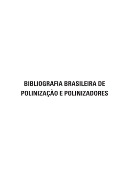 Bibliografia Brasileira De Polinizao E Polinizadores.Pdf