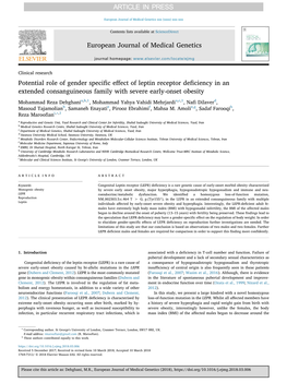 European Journal of Medical Genetics Xxx (Xxxx) Xxx–Xxx