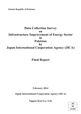 Data Collection Survey on Infrastructure Improvement of Energy Sector in Islamic Republic of Pakistan