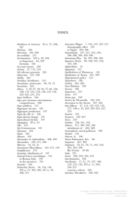 Antonine Plague 7, 195, 197, 201–217 Demographic Effect 195