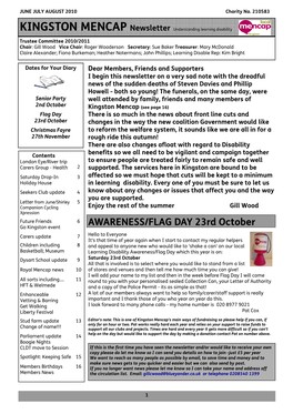 KINGSTON MENCAP Newsletter Understanding Learning Disability