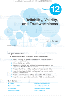 Reliability, Validity, and Trustworthiness