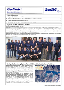 Geowatch December 2007, Issue 34