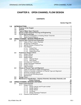 Open Channel Flow