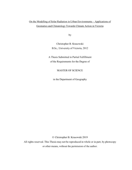 Uvic Thesis Template