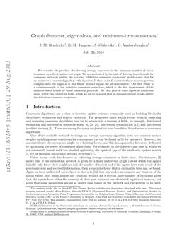 Graph Diameter, Eigenvalues, and Minimum-Time Consensus∗