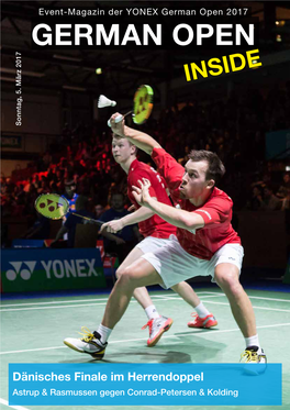 YONEX German Open 2017 GERMAN OPEN INSIDE Sonntag, 5