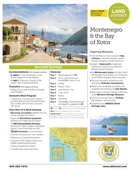 Montenegro & the Bay of Kotor