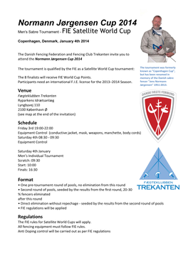 Normann Jørgensen Cup 2014 Men's Sabre Tournament - FIE Satellite World Cup