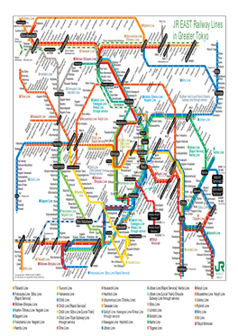 JR Railways Lines in Greater Tokyo