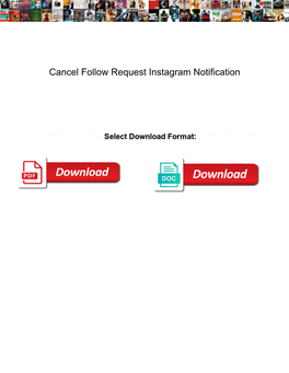 Cancel Follow Request Instagram Notification