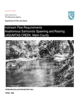 Instream Flow Requirements Anadromous Salmonids Spawning