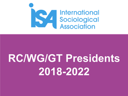 RC/WG/GT Presidents 2018-2022 Lindy Heinecken