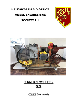 Summer Newsletter 2020