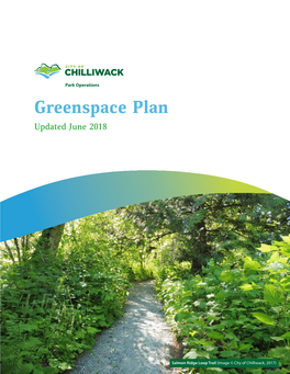 Greenspace Plan 2018 Iii City of Chilliwack List of Maps
