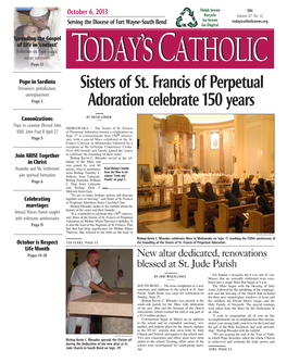 Sisters of St. Francis of Perpetual Adoration Celebrate 150 Years