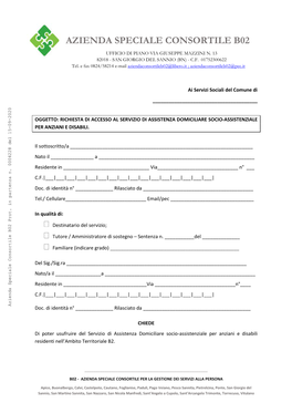 Azienda Speciale Consortile B02 Ufficio Di Piano Via Giuseppe Mazzini N