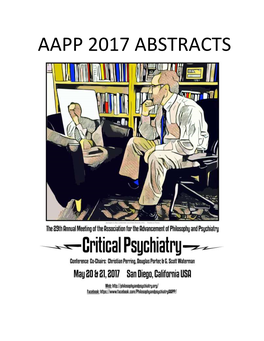 Aapp 2017 Abstracts