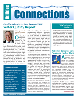 Water Quality Report This Report