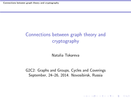 Connections Between Graph Theory and Cryptography