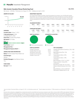 NAL Investor Canadian Money Market Seg Fund