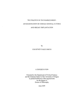 An Examination of Female Genital Cutting And