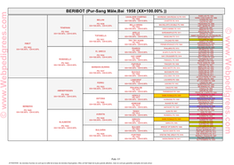 Pur-Sang Mâle,Bai 1958 (XX=100.00%