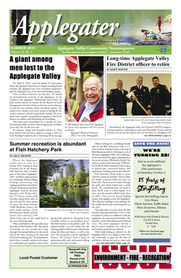 A Giant Among Men Lost to the Applegate Valley 25 Years Of