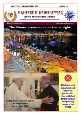 MALTESE E-NEWSLETTER 275 July 2019 1